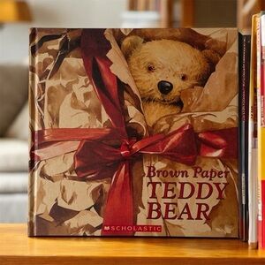Scholastic Childrens Hardcover Book BROWN PAPER TEDDY BEAR 12 x 12 "